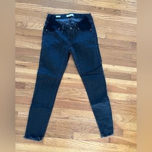 Madewell maternity side-panel skinny jeans in berkeley wash: adjustable edition